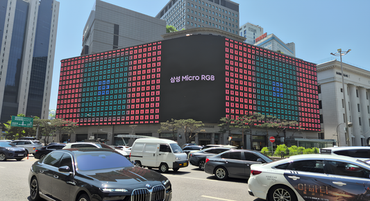 Samsung โชว์ศักยภาพ Micro RGB จอโฆษณากลางแจ้งบนบิลบอร์ดแลนด์มาร์กทั่วโลก