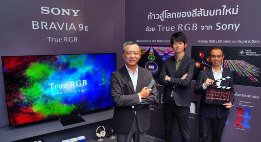 Sony ไทย ชูเทคโนโลยีทีวี “True RGB ก้าวสู่โลกของสีสันบทใหม่” พร้อม BRAVIA Theatre รุ่นใหม่ และทีวีขนาดใหญ่ 100 นิ้ว
