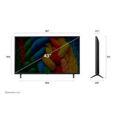 LG 43NANO80ASA ขนาด 43 นิ้ว 4K NANO CELL NANO80ASA รับประกันศูนย์ไทย